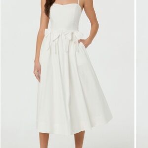ASTR the Label Elegant White Midi Dress